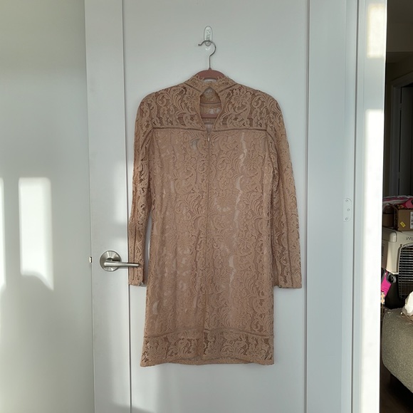 Reiss Pink Lace Dress - Picture 2 of 4